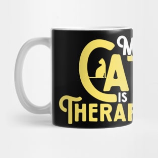 My Cat Is My Therapist Mug